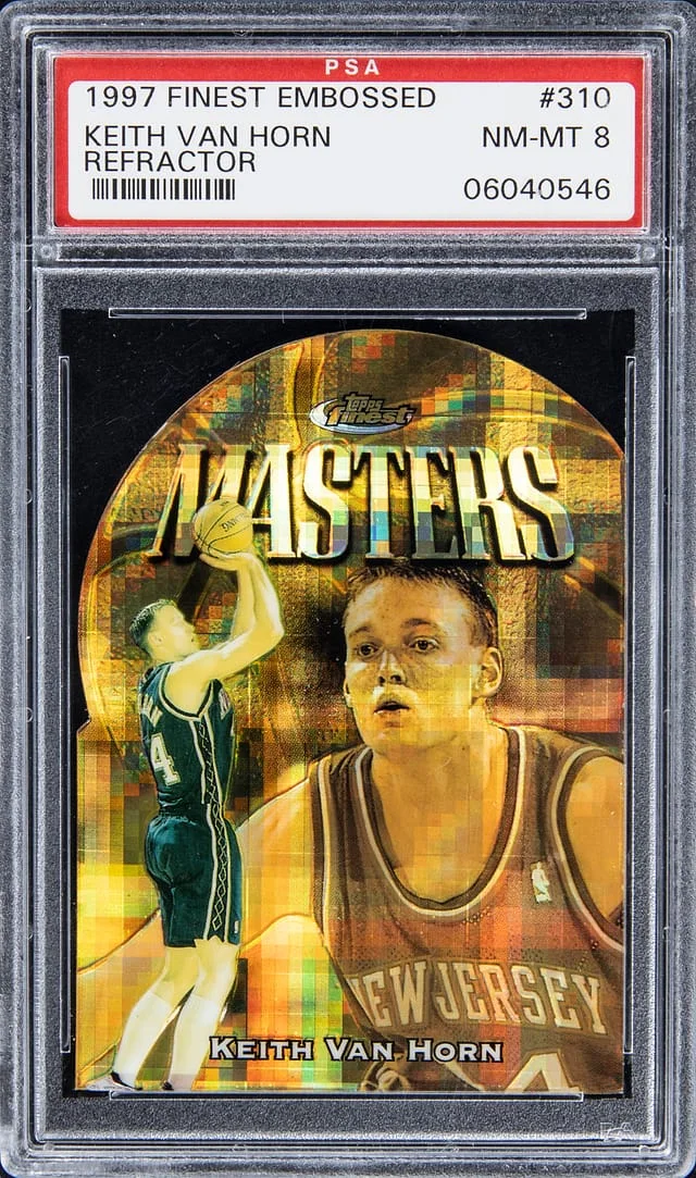 1997 Topps Finest Keith Van Horn Embossed Refractor #310 card image