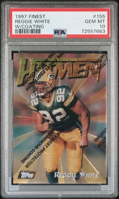 1997 Topps Finest Reggie W/Coating #155 card image