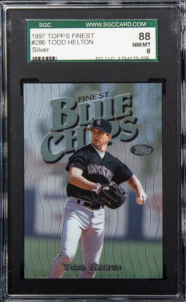 1997 Topps Finest Todd Helton Silver #286 card image