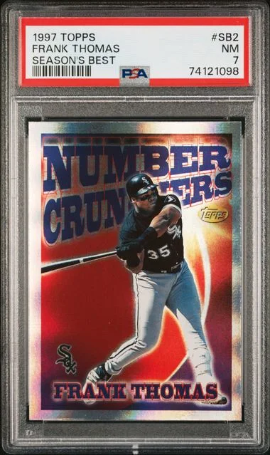 1997 Topps Frank Thomas Season's Best #SB2 card image