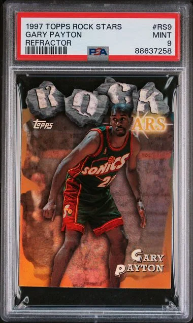 1997 Topps Gary Payton Rock Stars Refractor #RS9 card image