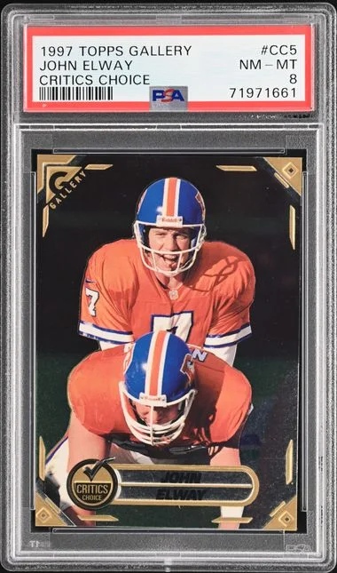 1997 Topps Gold Label John Elway Critics Choice #CC5 card image