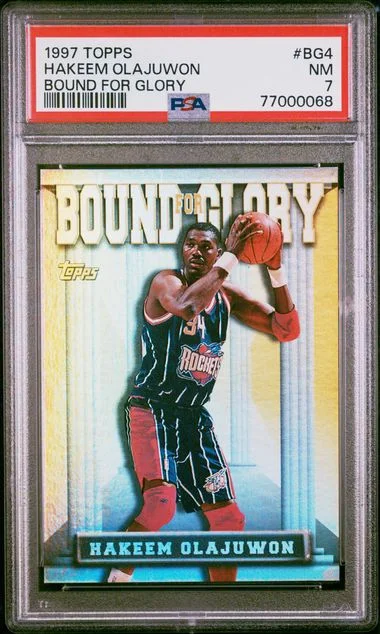 1997 Topps Hakeem Olajuwon Bound For Glory #BG4 card image