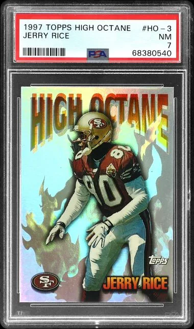 1997 Topps Jerry Rice High Octane #HO-3 card image