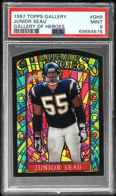 1997 Topps Junior Seau Gallery Of Heroes #GH9 card image