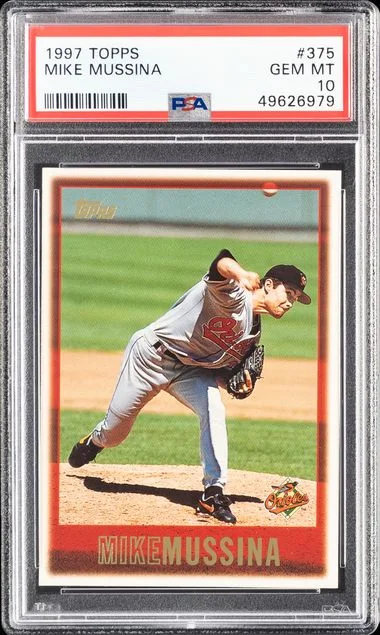 1997 Topps Mike Mussina #375 card image
