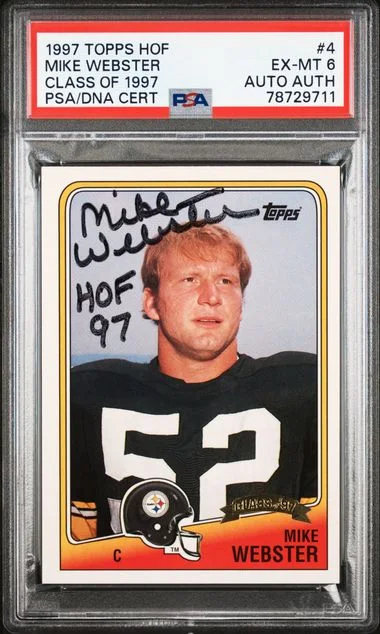 1997 Topps Mike Webster Hall Of Fame Class Of 1997 #4 card image