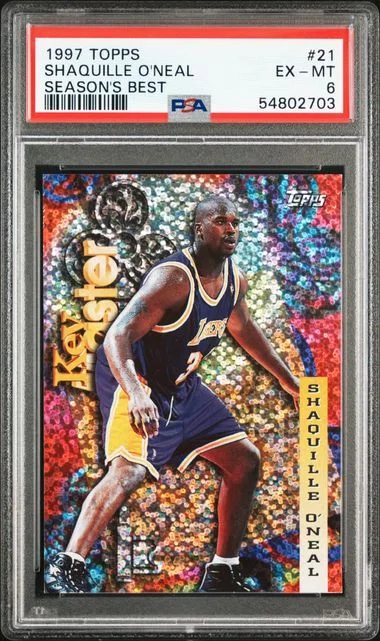 1997 Topps Shaquille O'Neal Season's Best #21 card image