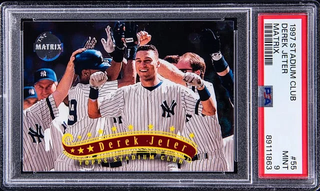 1997 Topps Stadium Club Derek Jeter Matrix #55 card image