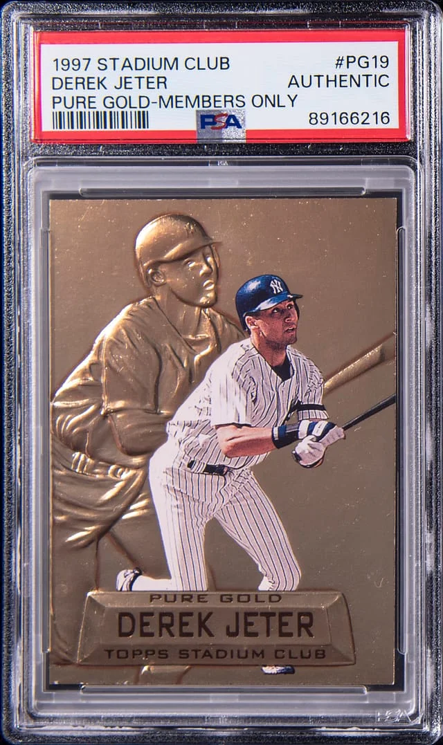 1997 Topps Stadium Club Derek Jeter Pure Gold Members Only #PG19 card image