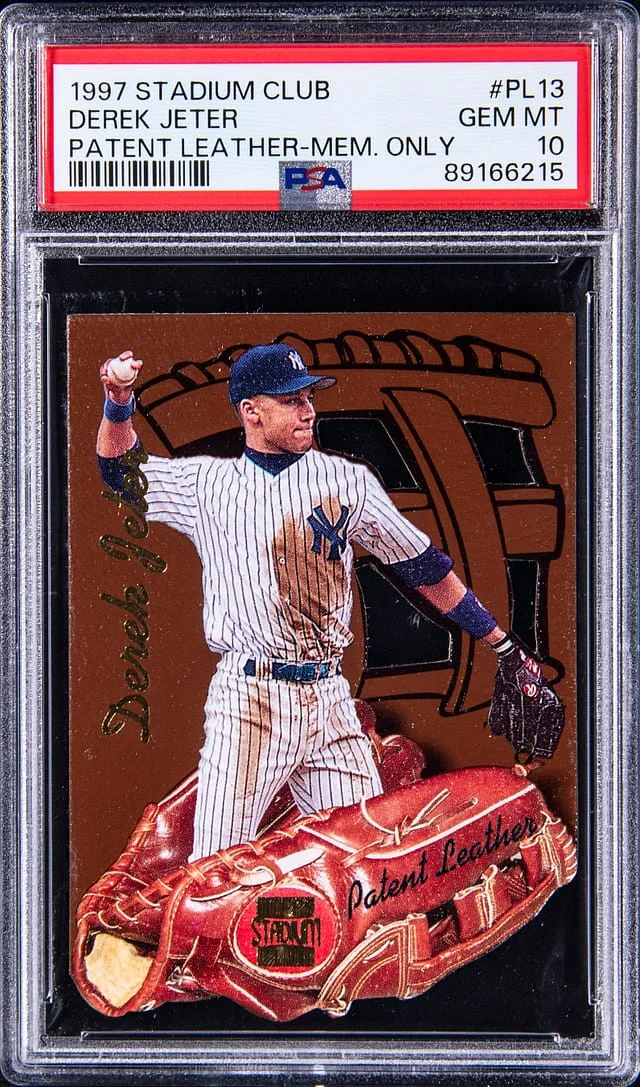 1997 Topps Stadium Club Derek Jeter Patent Leather Members Only #PL13 card image