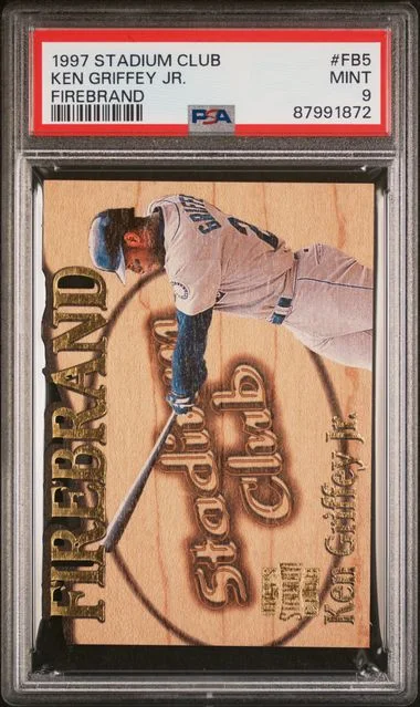 1997 Topps Stadium Club Ken Griffey Jr. Firebrand #FB5 card image