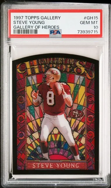 1997 Topps Steve Young Gallery Of Heroes #GH15 card image