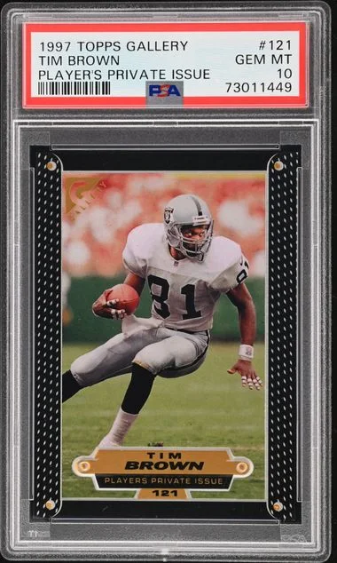 1997 Topps Tim Brown Gallery Player's Private Issue #121 card image