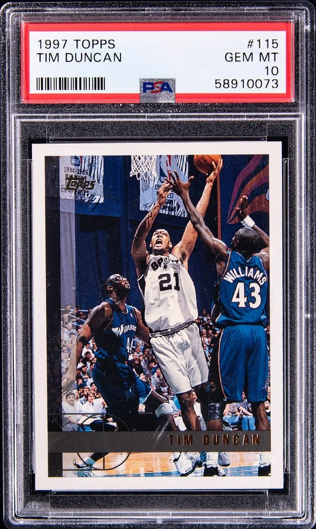 1997 Topps Tim Duncan #115 card image