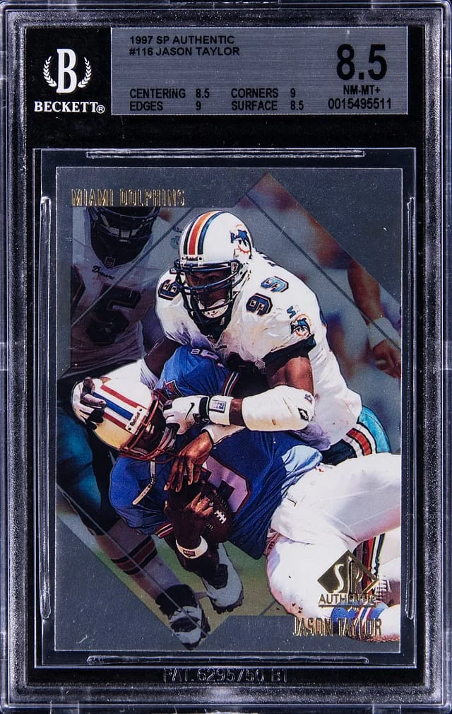 1997 UD SP Authentic Jason Taylor #116 card image