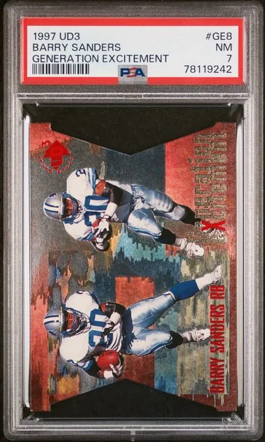 1997 UD3 Generation Excitement Barry Sanders #Ge8 card image