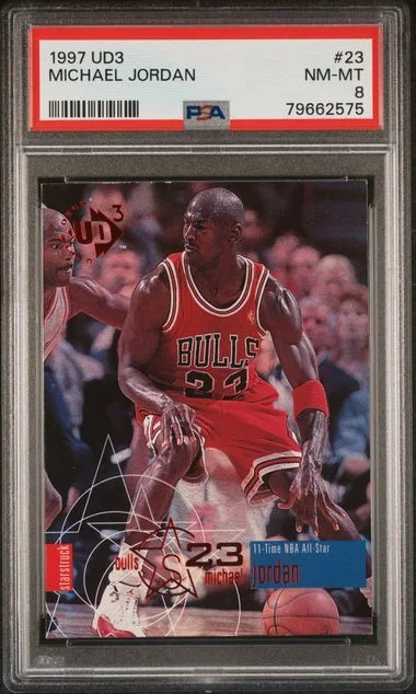 1997 UD3 Michael Jordan #23 card image