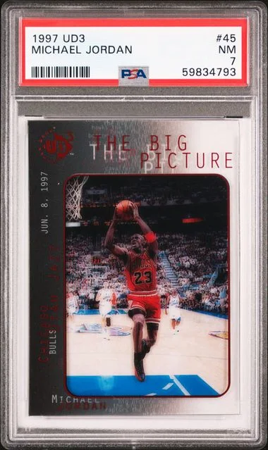 1997 UD3 Michael Jordan #45 card image