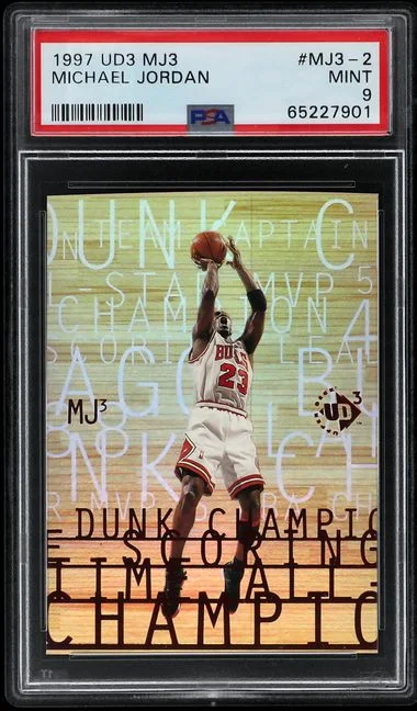 1997 UD3 Mj3 Michael Jordan #MJ3-2 card image