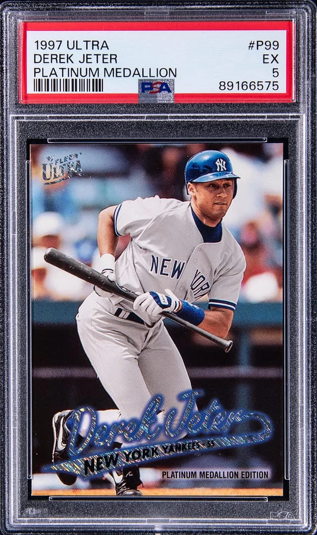 1997 Ultra Derek Jeter Platinum Medallion #P99 card image