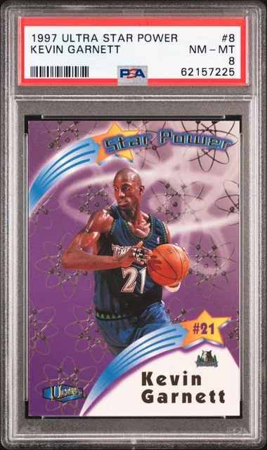 1997 Ultra Kevin Garnett Star Power #8 card image