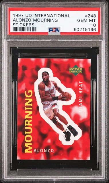 1997 Upper Deck Alonzo Mourning International Stickers #248 card image