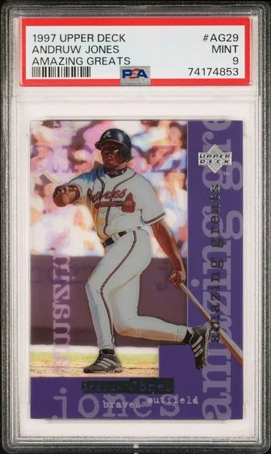 1997 Upper Deck Andruw Jones (/2000) Amazing Greats #AG29 card image