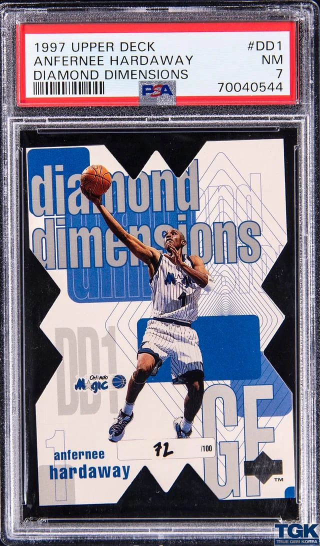1997 Upper Deck Anfernee Hardaway Diamond Dimensions #DD1 card image