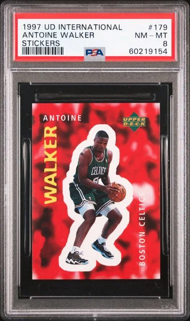 1997 Upper Deck Antoine Walker International Stickers #179 card image