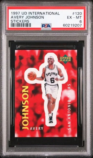 1997 Upper Deck Avery Johnson International Stickers #120 card image