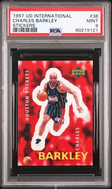1997 Upper Deck Charles Barkley International Stickers #38 card image