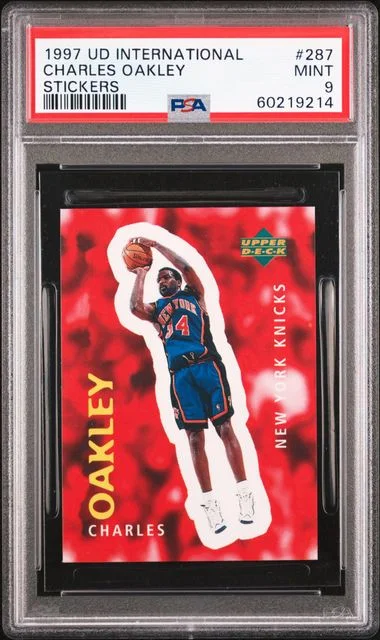 1997 Upper Deck Charles Oakley International Stickers #287 card image