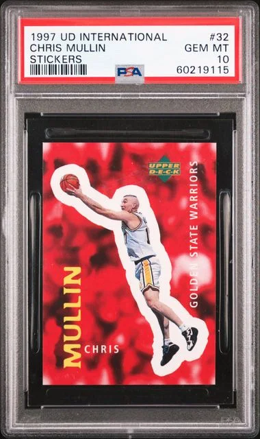 1997 Upper Deck Chris Mullin International Stickers #32 card image