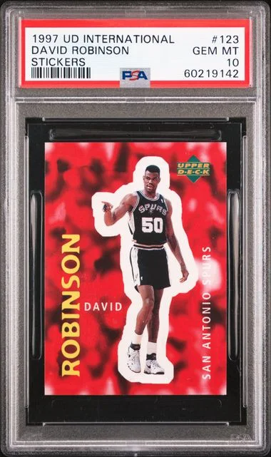 1997 Upper Deck David Robinson International Stickers #123 card image