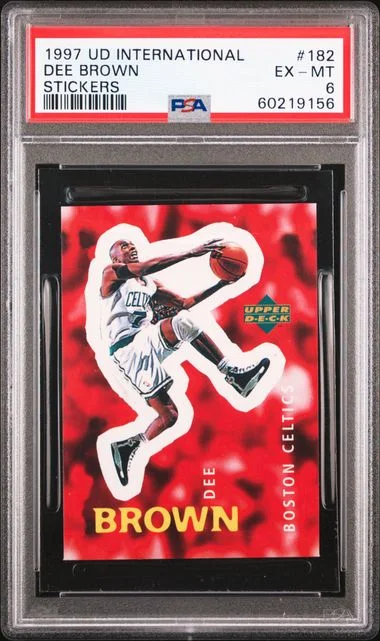 1997 Upper Deck Dee Brown International Stickers #182 card image