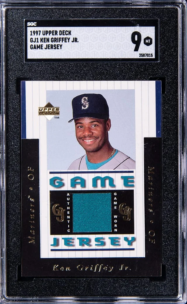 1997 Upper Deck Game Jersey Ken Griffey Jr. #GJ1 card image