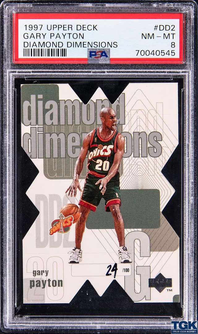 1997 Upper Deck Gary Payton Diamond Dimensions #DD2 card image