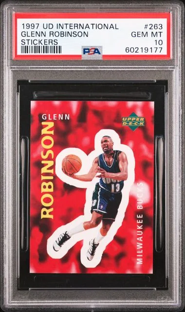 1997 Upper Deck Glenn Robinson International Stickers #263 card image