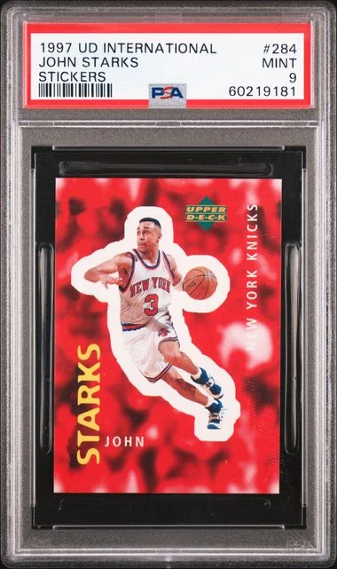 1997 Upper Deck John Starks International Stickers #284 card image