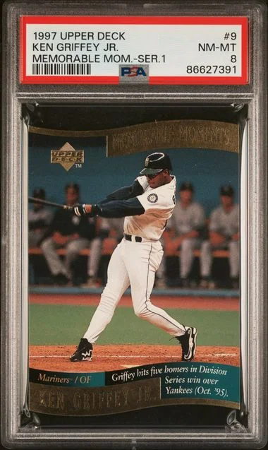 1997 Upper Deck Ken Griffey Jr. Memorable Moments Series 1 #9 card image