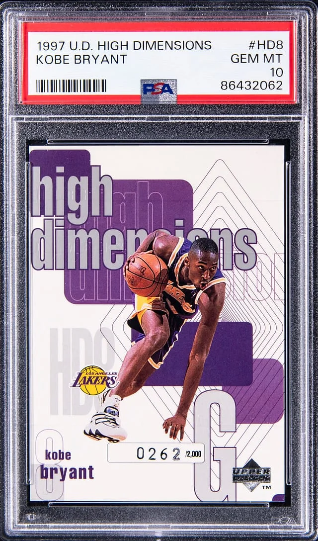 1997 Upper Deck Kobe Bryant High Dimension #HD8 card image