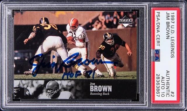 1997 Upper Deck Legends Jim Brown #2 card image