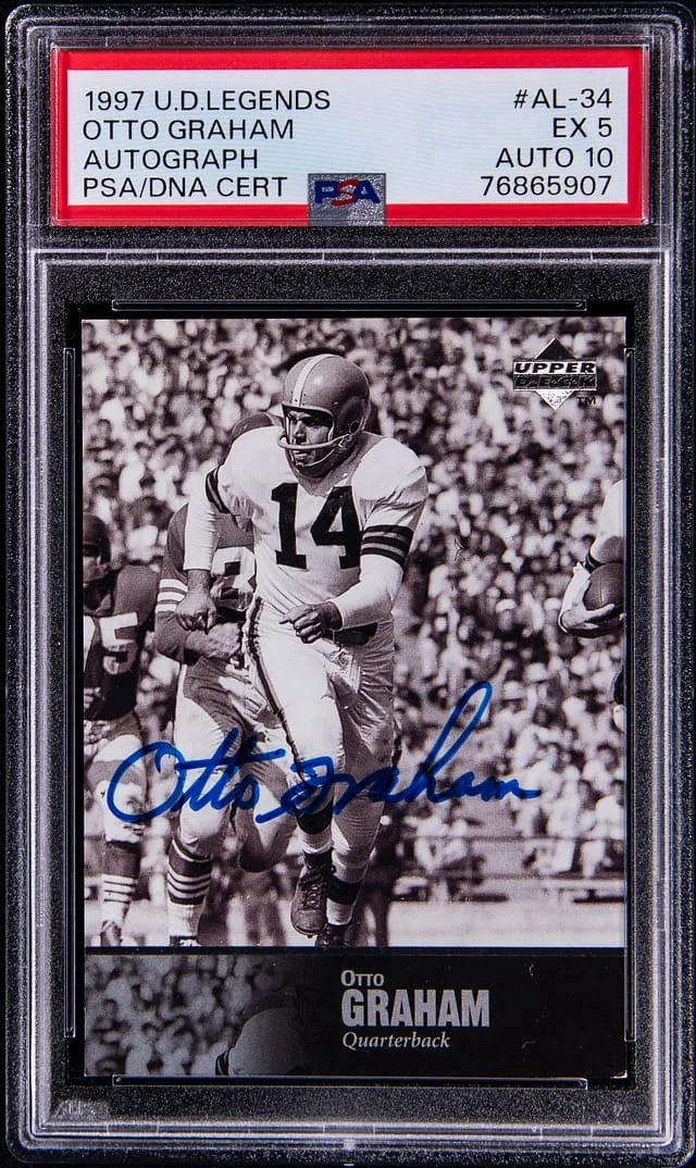 1997 Upper Deck Legends Otto Graham Autograph #AL-34 card image