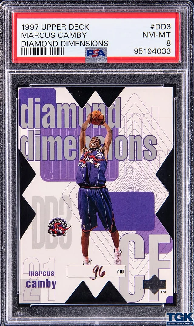 1997 Upper Deck Marcus Camby Diamond Dimensions #DD3 card image