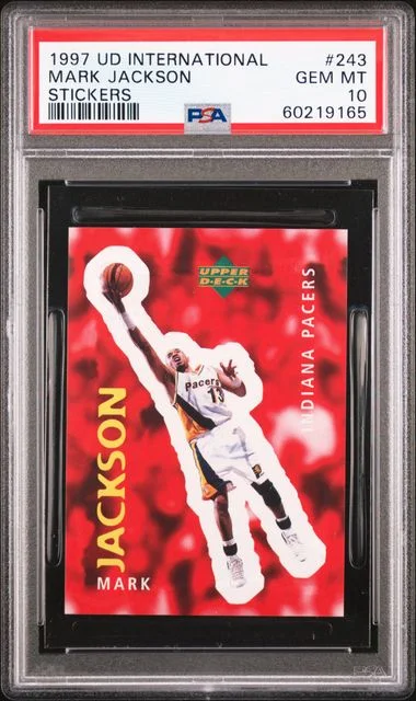 1997 Upper Deck Mark Jackson International Stickers #243 card image