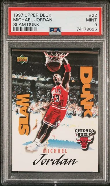 1997 Upper Deck Michael Jordan Slam Dunk #22 card image
