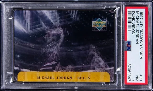 1997 Upper Deck Michael Jordan Dianond Vision Dunk Version #D1 card image