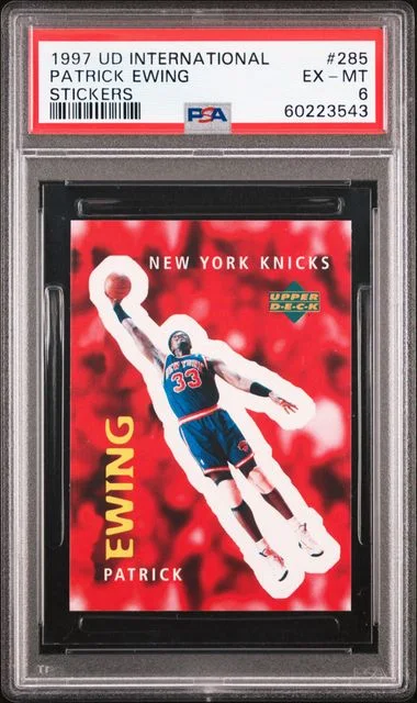 1997 Upper Deck Patrick Ewing International Stickers #285 card image