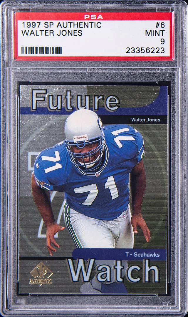 1997 Upper Deck SP Authentic Walter Jones Future Watch #6 card image